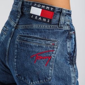 Tommy Hilfiger Retro High Rise Straight Leg Cropped Jeans